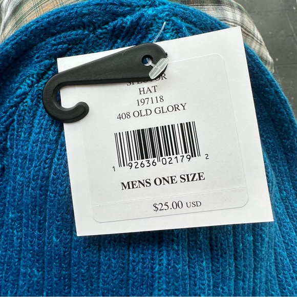 Spyder Spector Hat Beanie color old glory size OS Blue - Picture 2 of 7